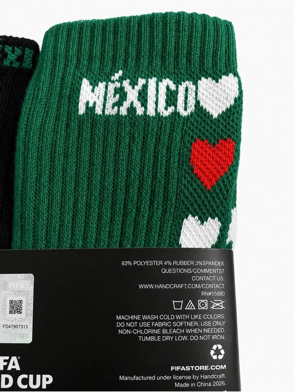 FIFA Mexico White Crew Socks - 6 Pair Pack